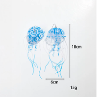 Dancing Jellyfish Long Tassel Earrings - Image 8