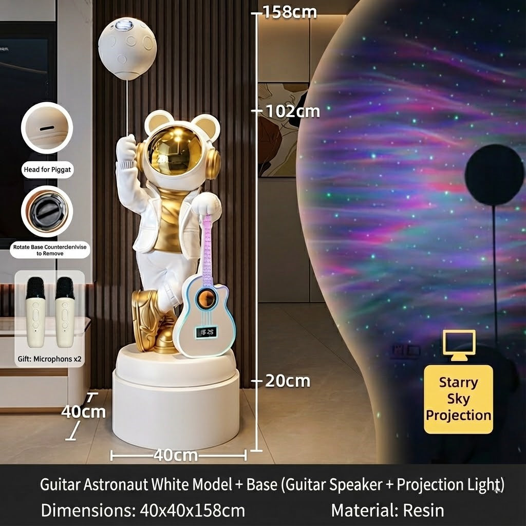 Astronaut Bluetooth Speaker Galaxy Projector Lamp - Image 3