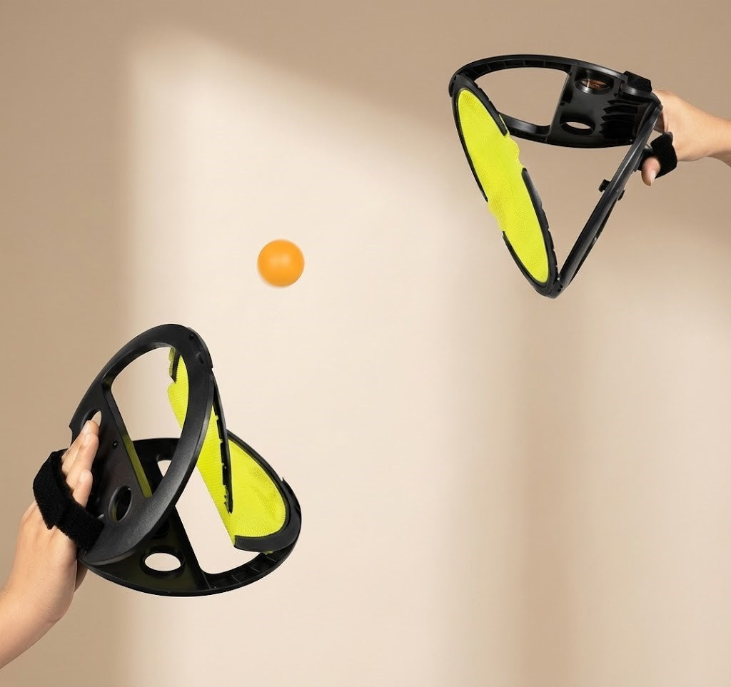 Small Plastic Catching Rackets Interactive Racket Throw And Catch Ball Game · Mavigadget