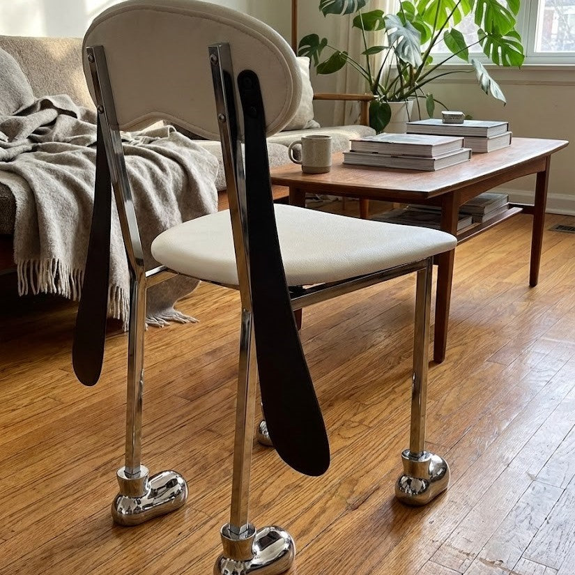 Funny Ears Dog Silhouette Accent Chair - Image 1