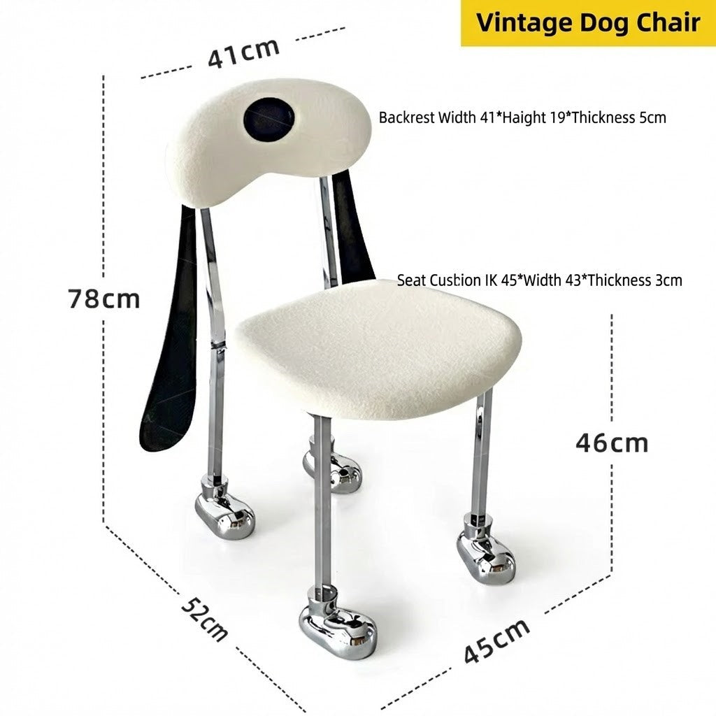 Funny Ears Dog Silhouette Accent Chair - Image 5