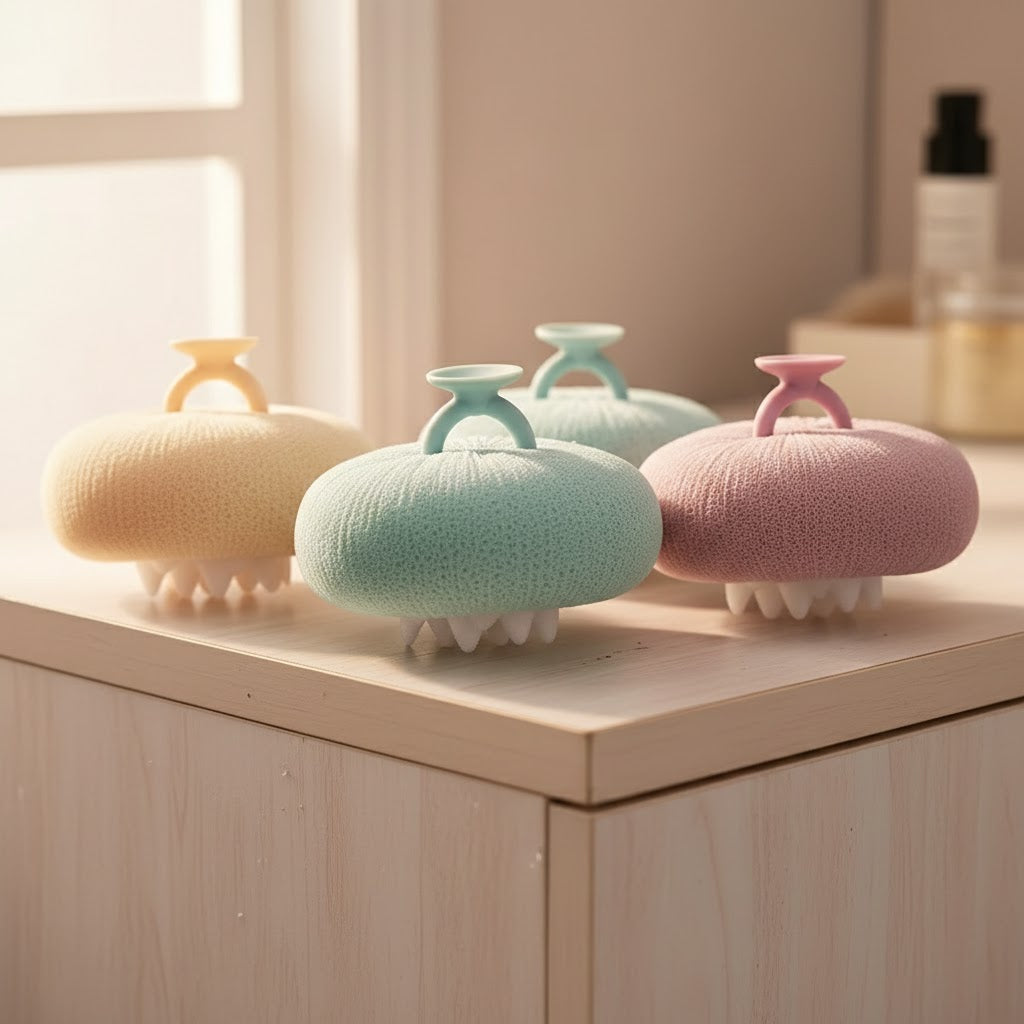 Sunflower Inspired Shower Massage Sponge - Image 2