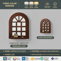 Japanese Style Arched Window Wall Lamp - Image 4