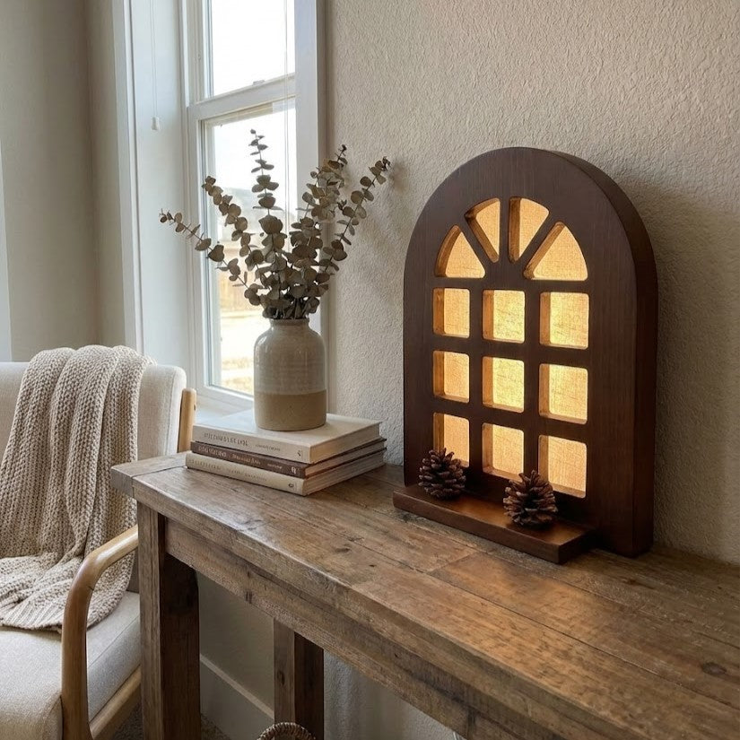 Japanese Style Arched Window Wall Lamp - Image 2