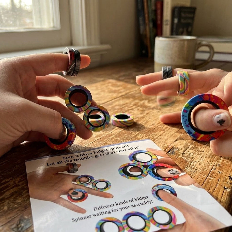 Spin Loop  Magnetic Fidget Spinner Ring - Image 1