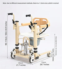 Senior Care Easy Patient Lift Transfer Wheelchair - Image 8