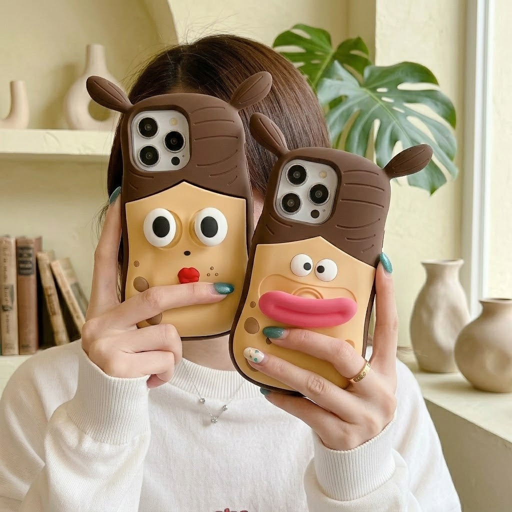 Ugly Buddy Squishy Stress-Relief iPhone Case - Image 5