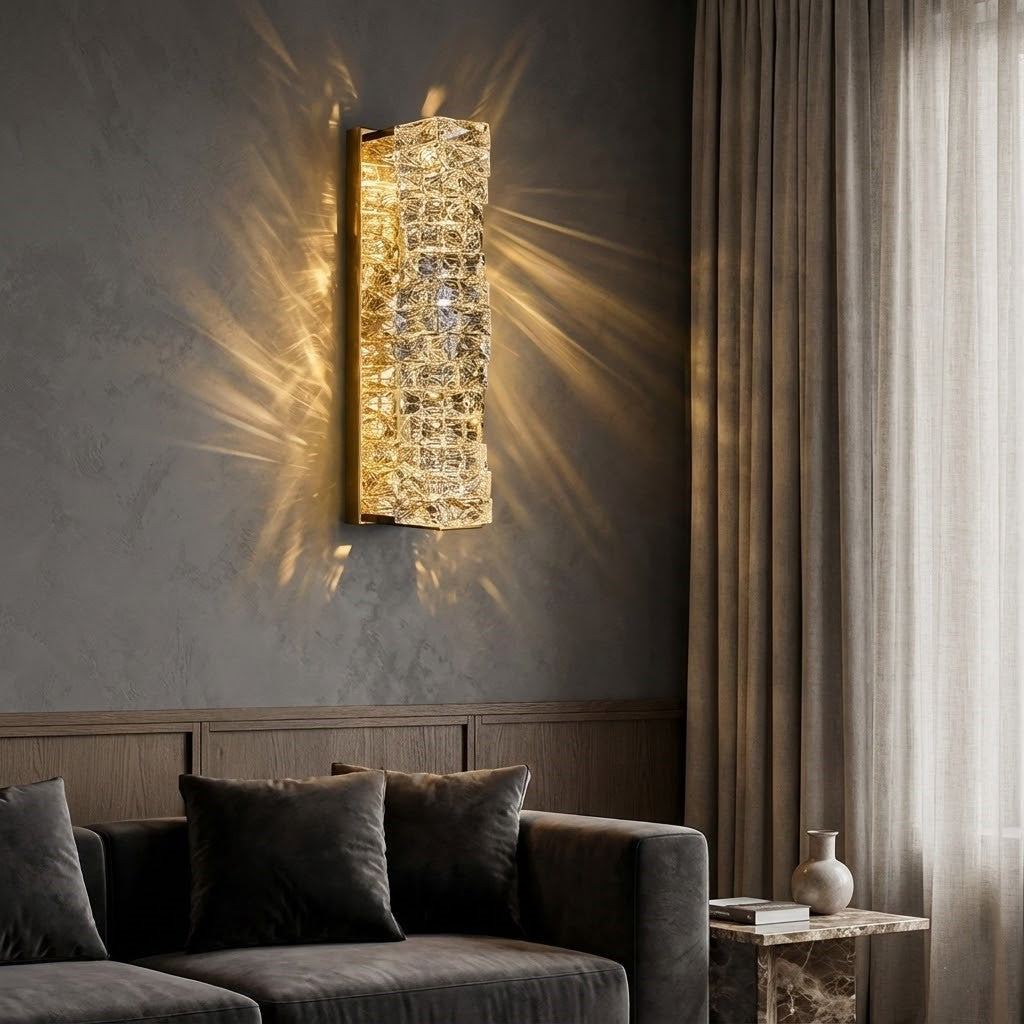 Icefall Crystal American Wall Lamp - Image 0