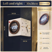 Corner-Split Dual Display Minimal Wall Clock - Image 4
