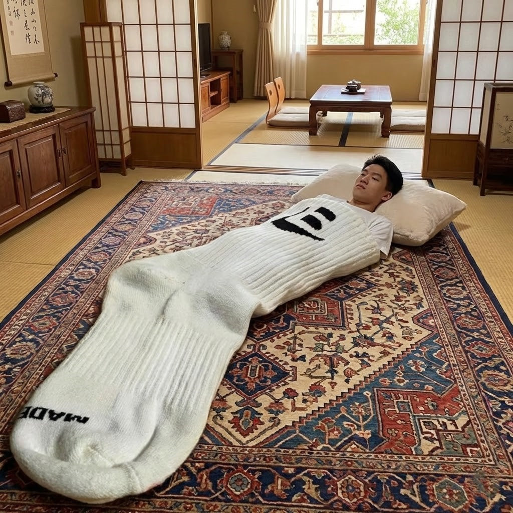 Giant Sock Cozy Sleeping Blanker Bag - Image 1