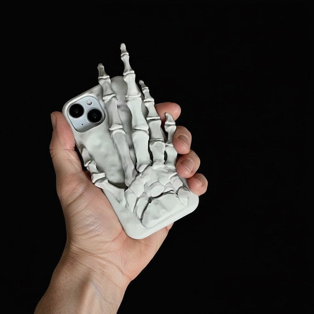 Skeleton Grip Gothic iPhone Case - Image 1