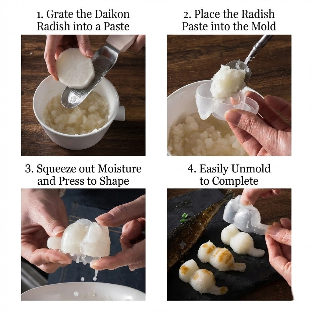 Happy Cat Easy Rice Ball Maker Mold - Image 4