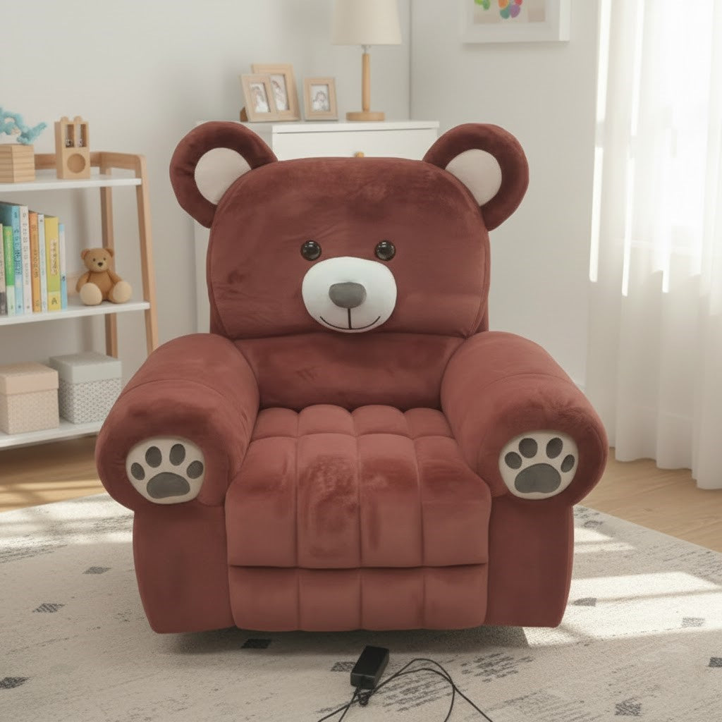 Happy Bear Plush Electric Comfort Recliner Chair - Image 3