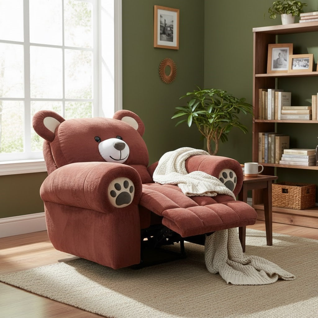 Happy Bear Plush Electric Comfort Recliner Chair - Image 0