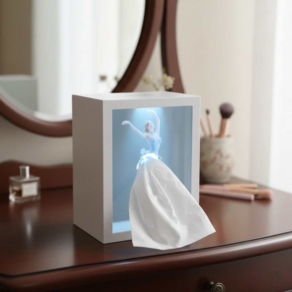 Ballet Girl Lighted Tissue Box - Image 1
