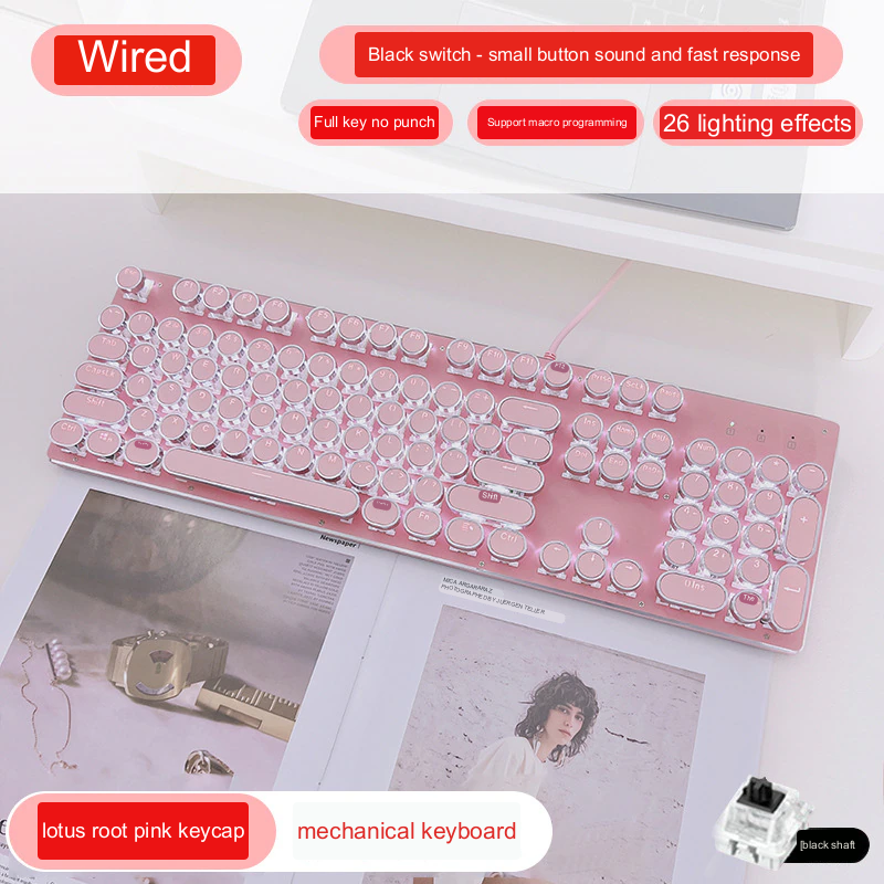 Type Mechanical Retro Press Keyboard - Image 6