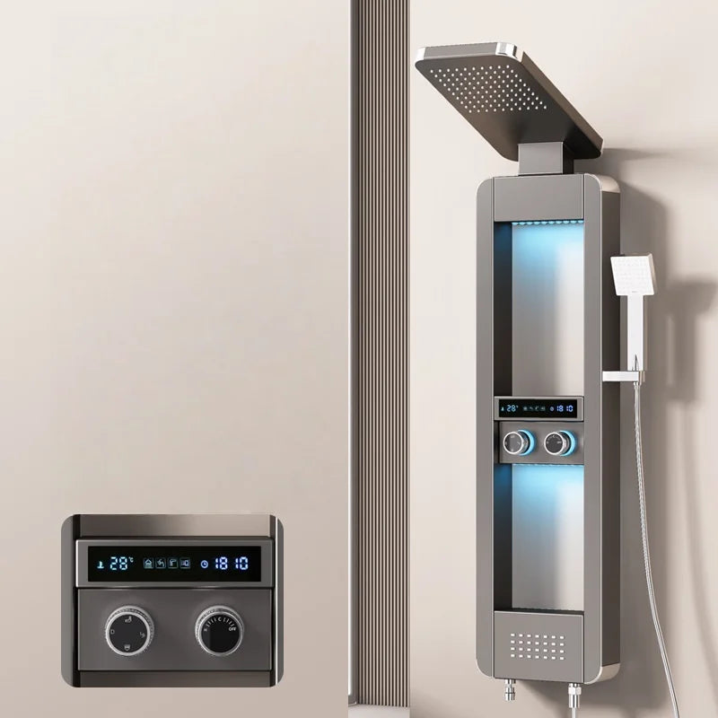 Rainfall Tower Panel Modern Shower Set - Image 8