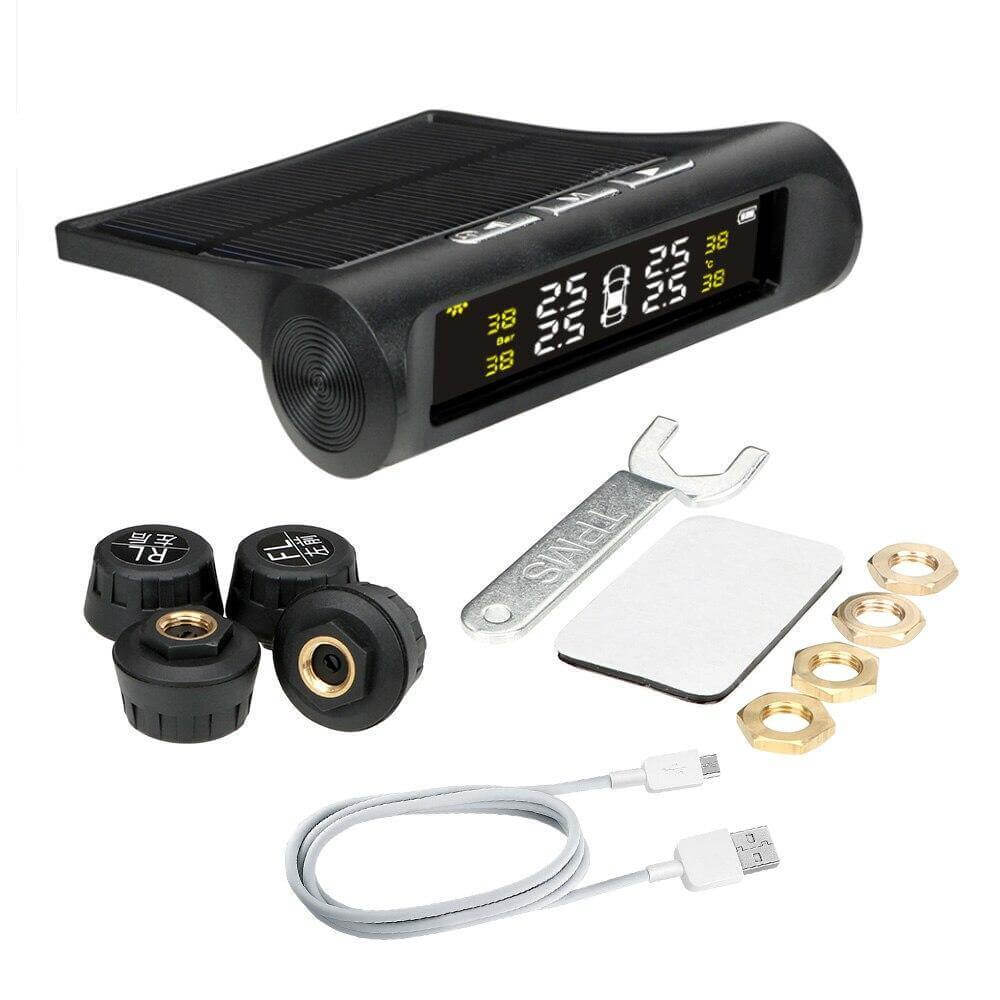 Solar Power Car Tire Pressure Sensor Monitoring System · Mavigadget