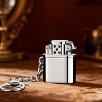 Spark Tag Metal Windproof Kerosene Keychain Lighter - Image 8