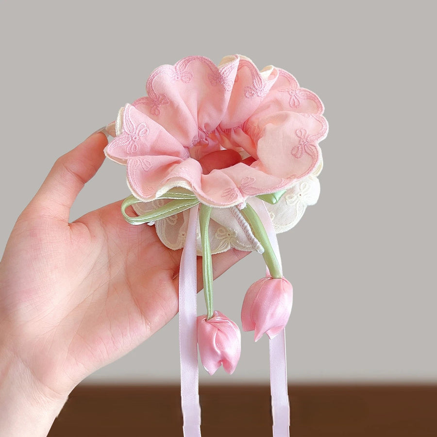 Fairy Bouquet Ribbon Easy Hair Tie