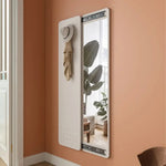 Space Saving Hidden Hanging Hooks Hallway Dressing Mirror