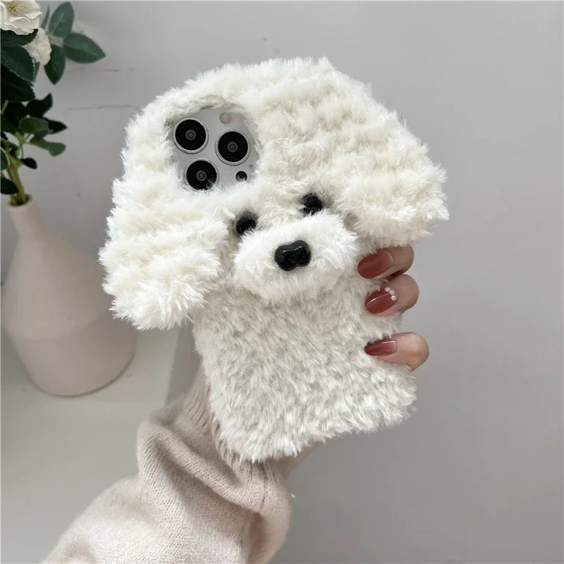 Cute Dog Fluffy Snuggly iPhone Case - Image 8