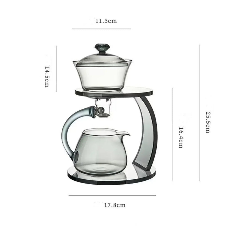 Smooth Arch Glass Magnetic Teapot Set - Image 5