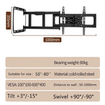 Adjustable Steady Hold High-Power Long Reach TV Wall Mount