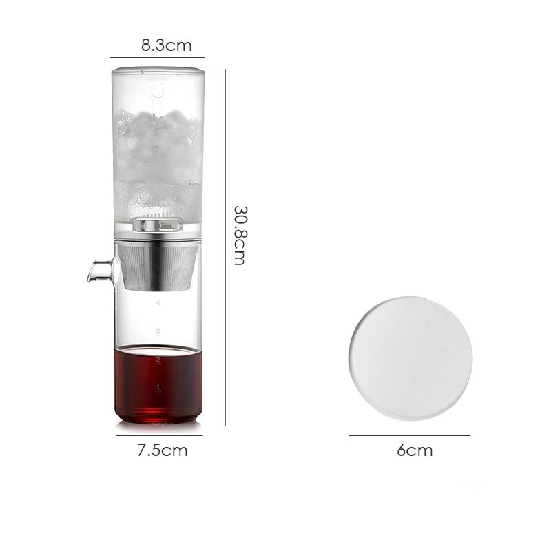 Adjustable Glass Drip Cold Coffee Brewer