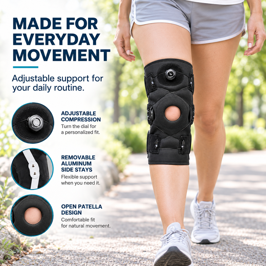 Genouillère articulée réglable Flex Guard