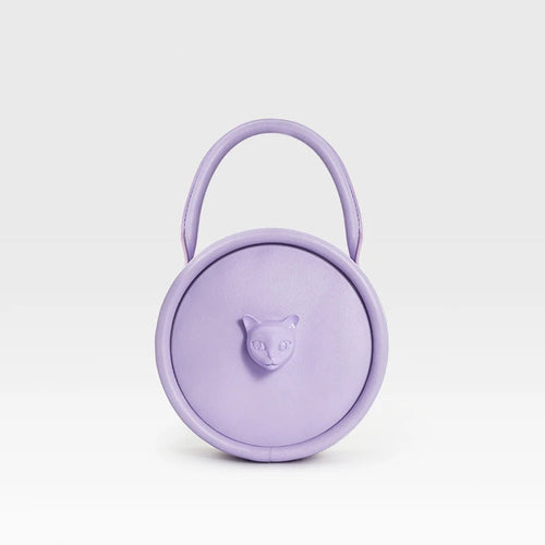 Roundabout Catface Leather Handbag - Image 0