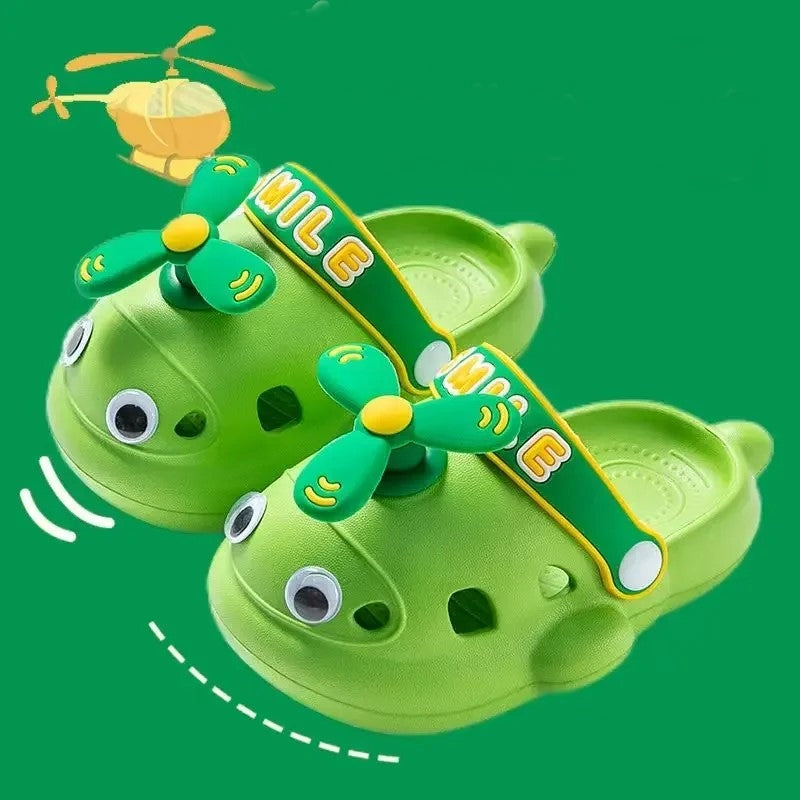 Cute Helicopter Kids Soft Slippers - Image 8