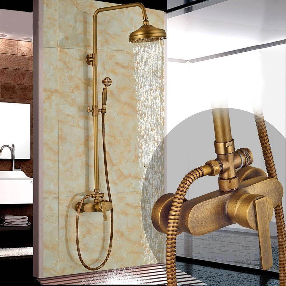 Elegant Luxury Antique Rainfall Bathroom Shower Set - MaviGadget