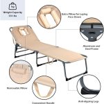 Adjustable Lounge Chair with Face Hole - MaviGadget
