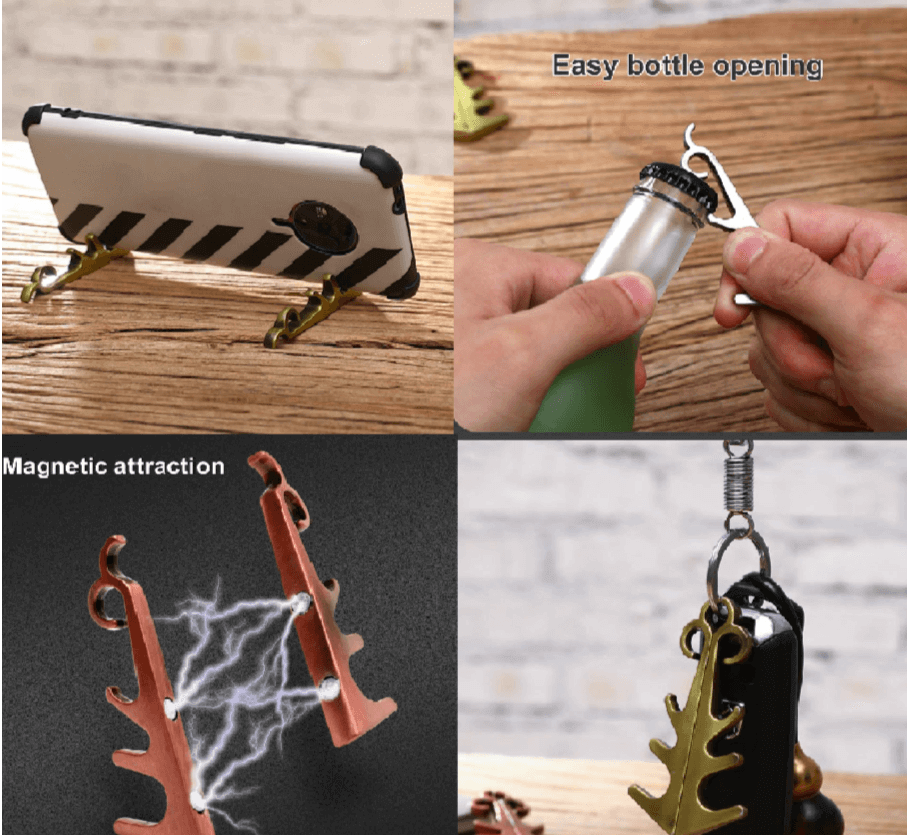 Multifunctional Magnetic Retro Key Phone Holder - MaviGadget