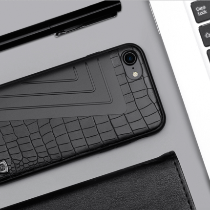 Leather+Aluminum+Soft Hybrid Back Cover Iphone Cases - MaviGadget
