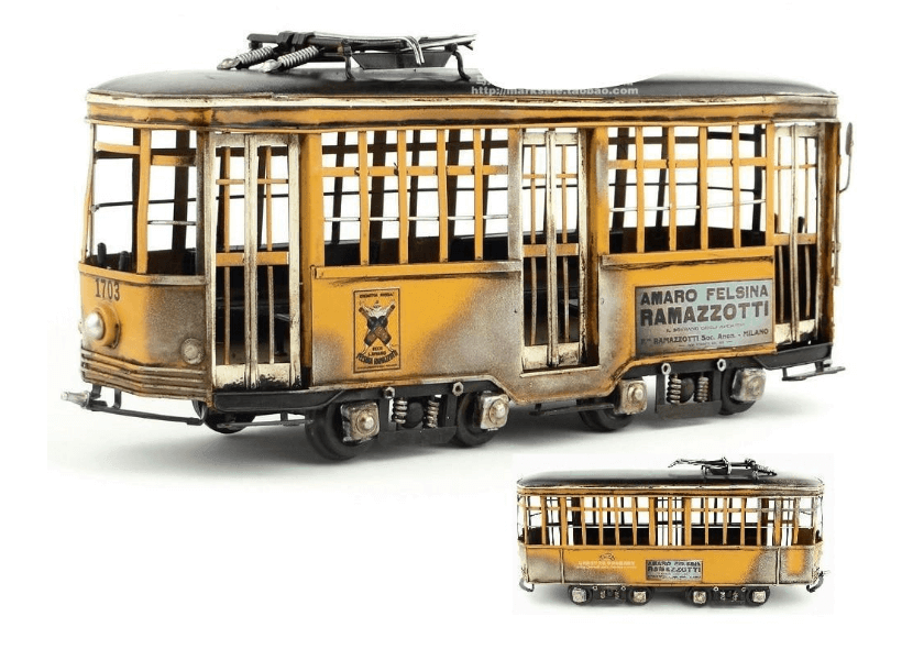 Iron Metal Italian Vintage Antique Train Craft - MaviGadget