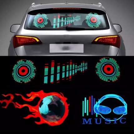 Car Windshield LED Sound Activated Equalizer Neon Sticker - MaviGadget