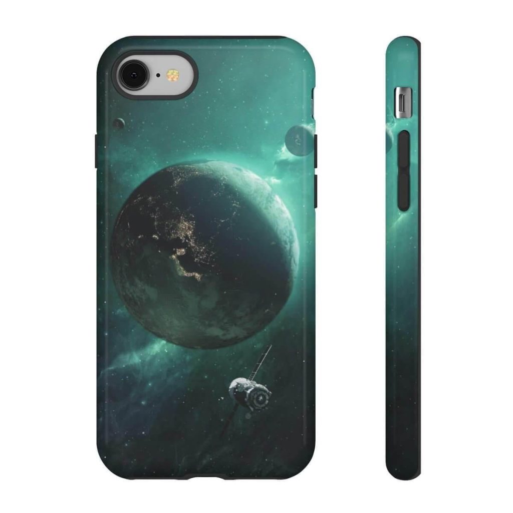 Green Planet Space Tough High Quality iPhone Cases - MaviGadget