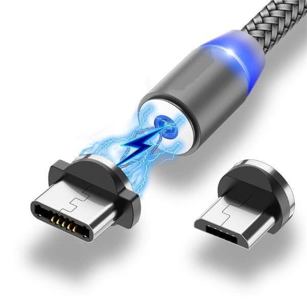 LED Fast Charging Magnetic USB Cable - MaviGadget