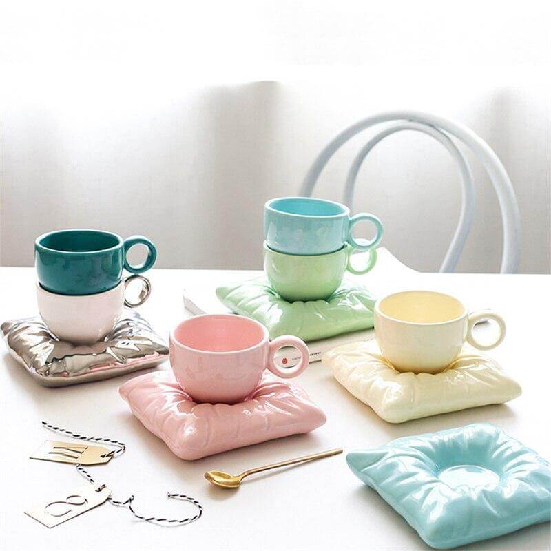 Lazy House Ceramic Coffee Mug Set - MaviGadget