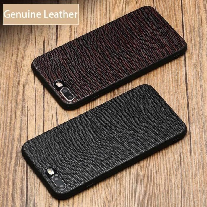 Lizard Texture Leather iPhone Case - MaviGadget