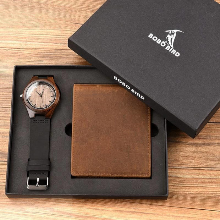 Personalized Men Watch and Wallet Gift Set - MaviGadget