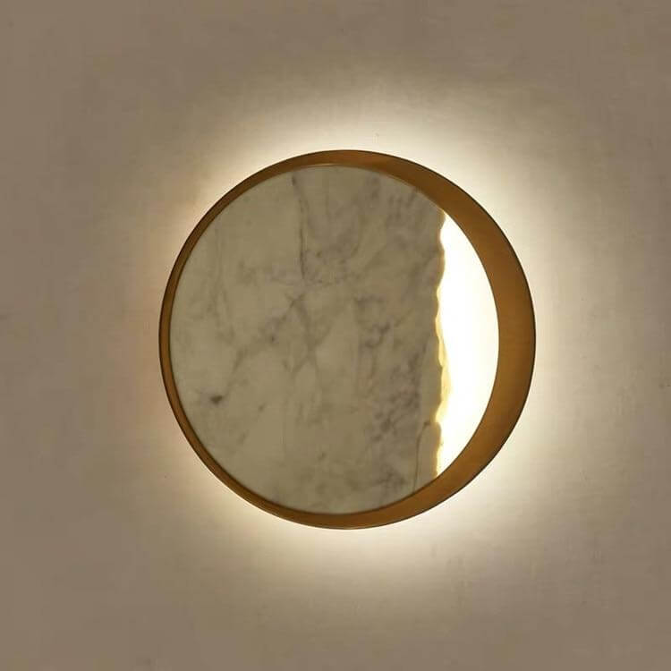 Waning Gibbous Moon Led Marble Wall Lamp - MaviGadget
