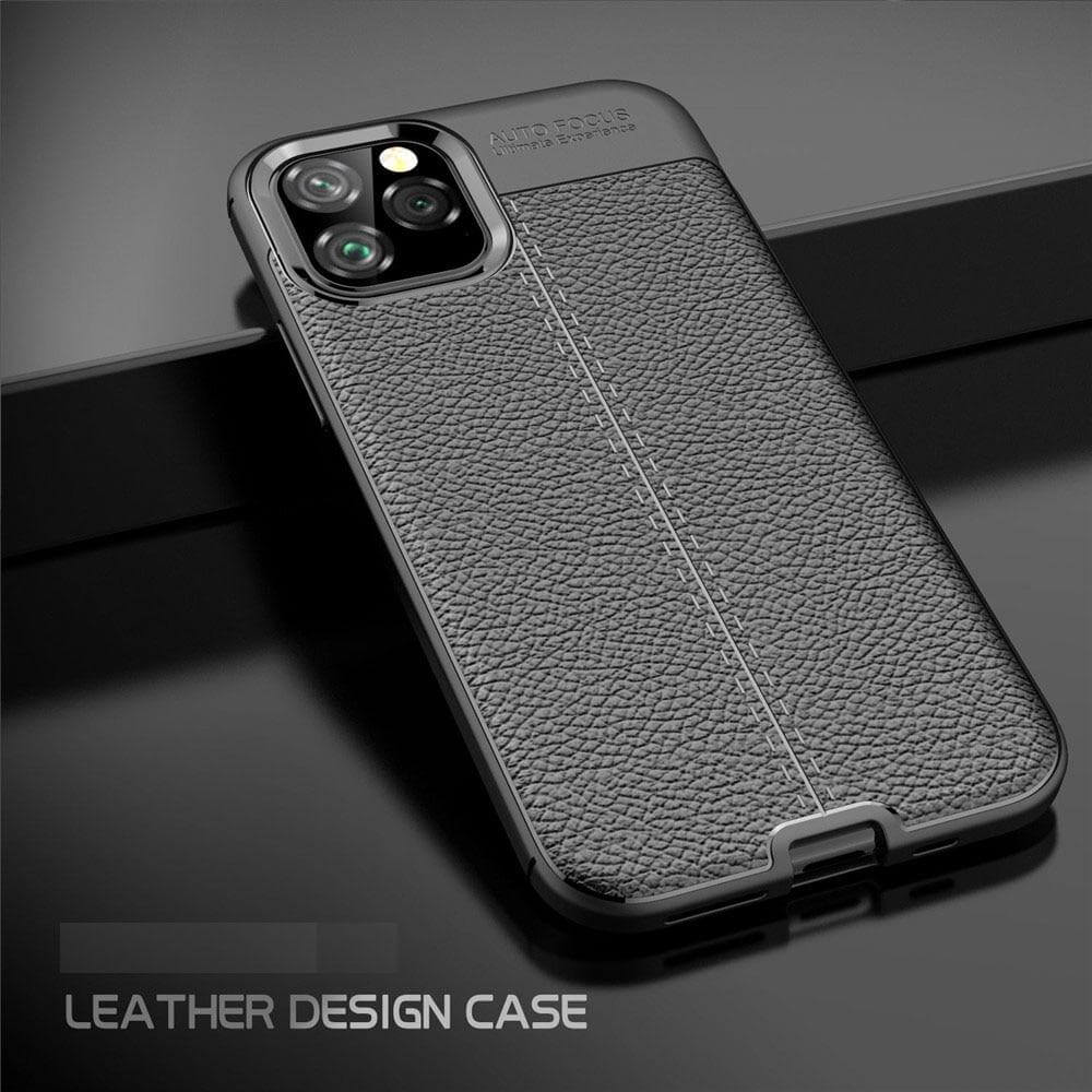 Business Style Leather iPhone 11 Case - MaviGadget