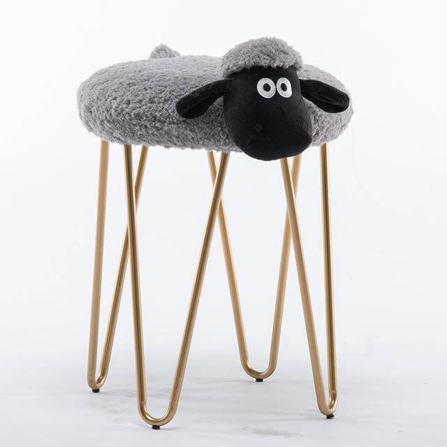 Nordic Style Iron Sheep Stool - MaviGadget