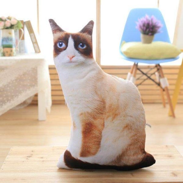 3D Cartoon Cute Cat Pillows - MaviGadget