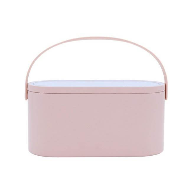 2 In 1 Cosmetic Storage Box with Led Light Mirror - MaviGadget