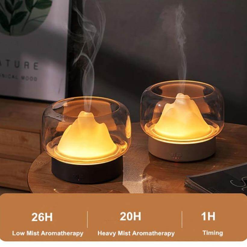 Moutain View Essential Oil Aromatherapy Diffuser Lamp - MaviGadget