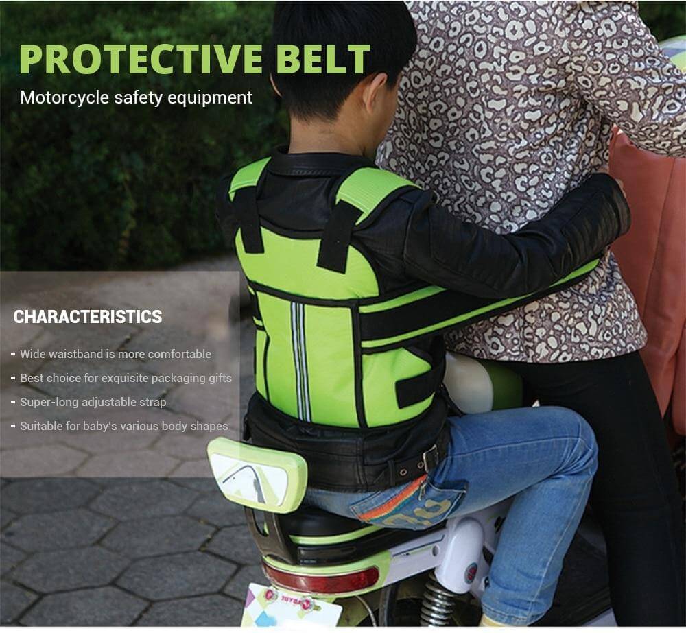 Children Safety Motorcycle Seat Belt - MaviGadget